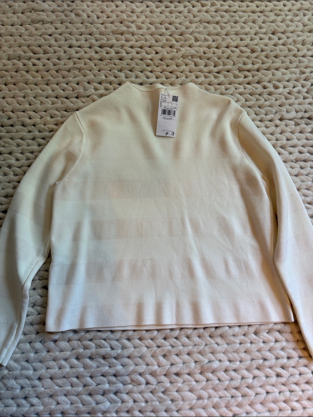 NWT! Mango Cream Crewneck Sweater